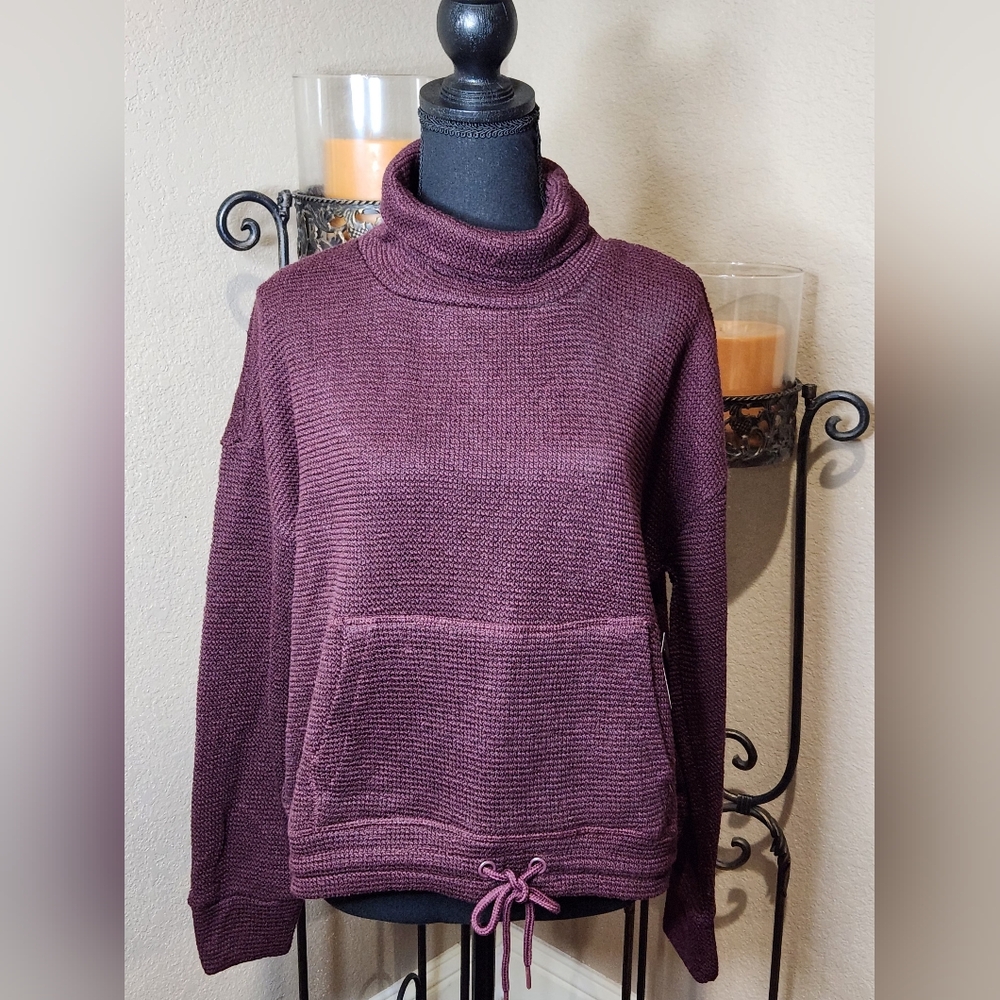 90 Degree By Reflex Women's Eggplant/Burgundy Sweater. Size XL. NWT